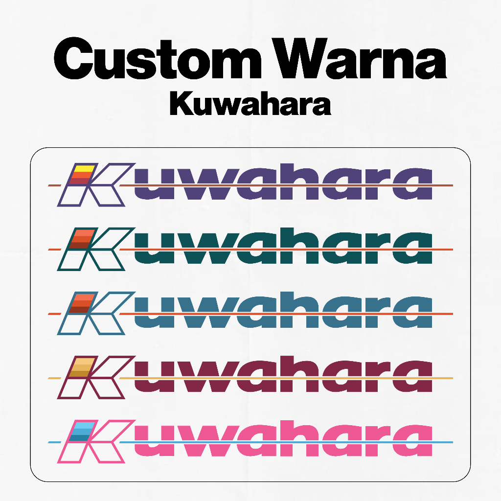Custom Warna Stiker Decal Sepeda Kuwahara | karya prestasi