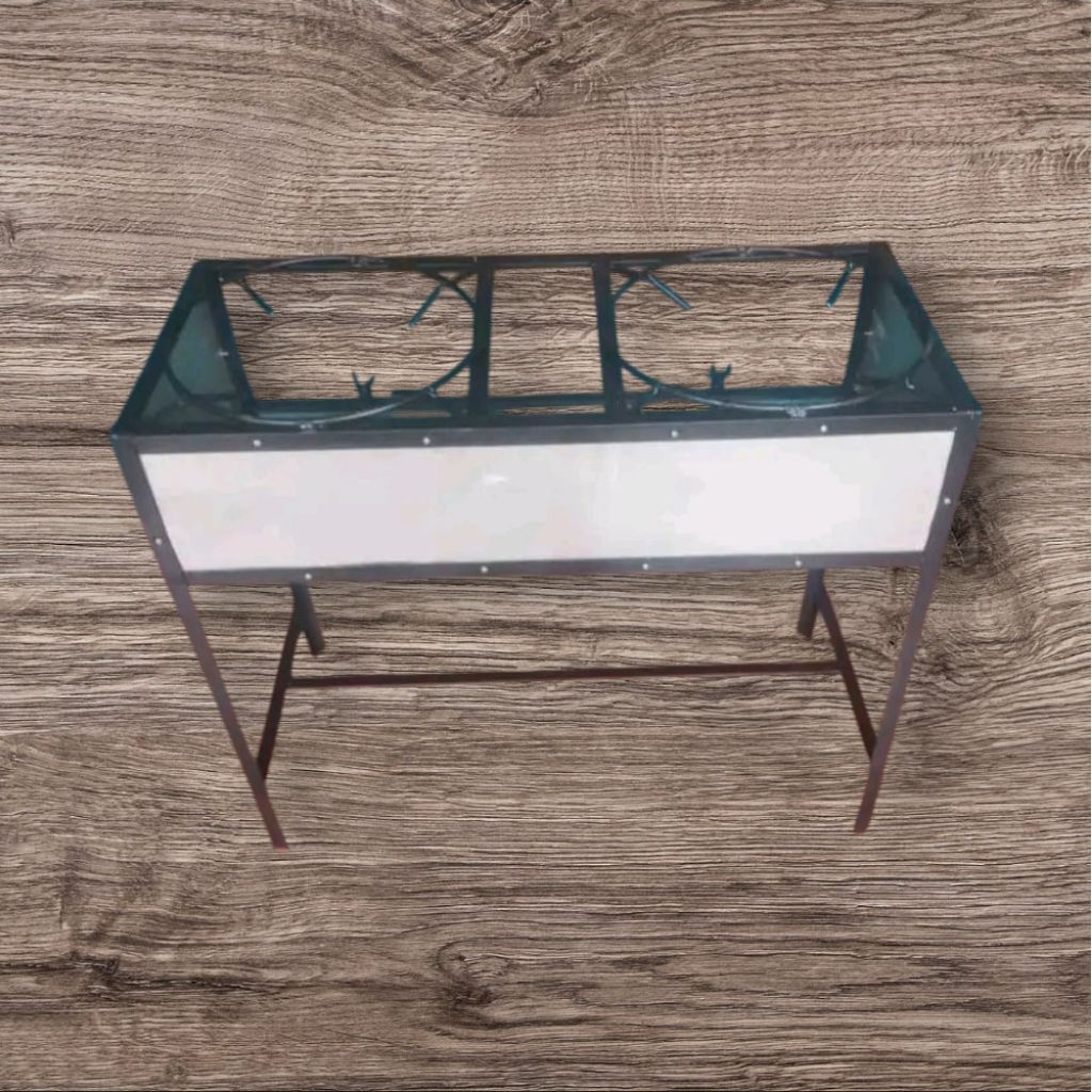 dudukan kompor semawar isi 2 tungku 35×80×70