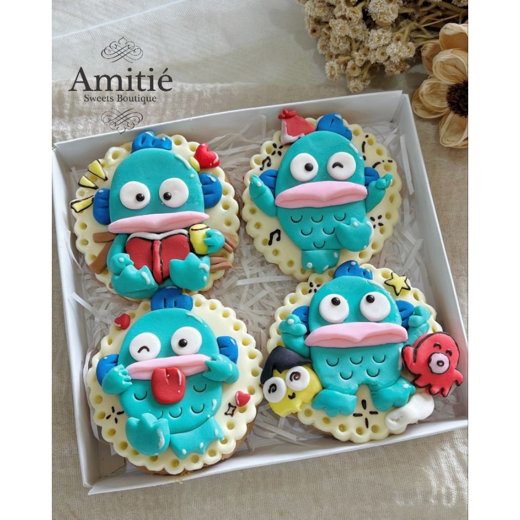 Hangyodon Cookies Deco isi 4 /  Cookies Hampers / Birthday Gift / Birthday Hampers / Kukis Natal / B