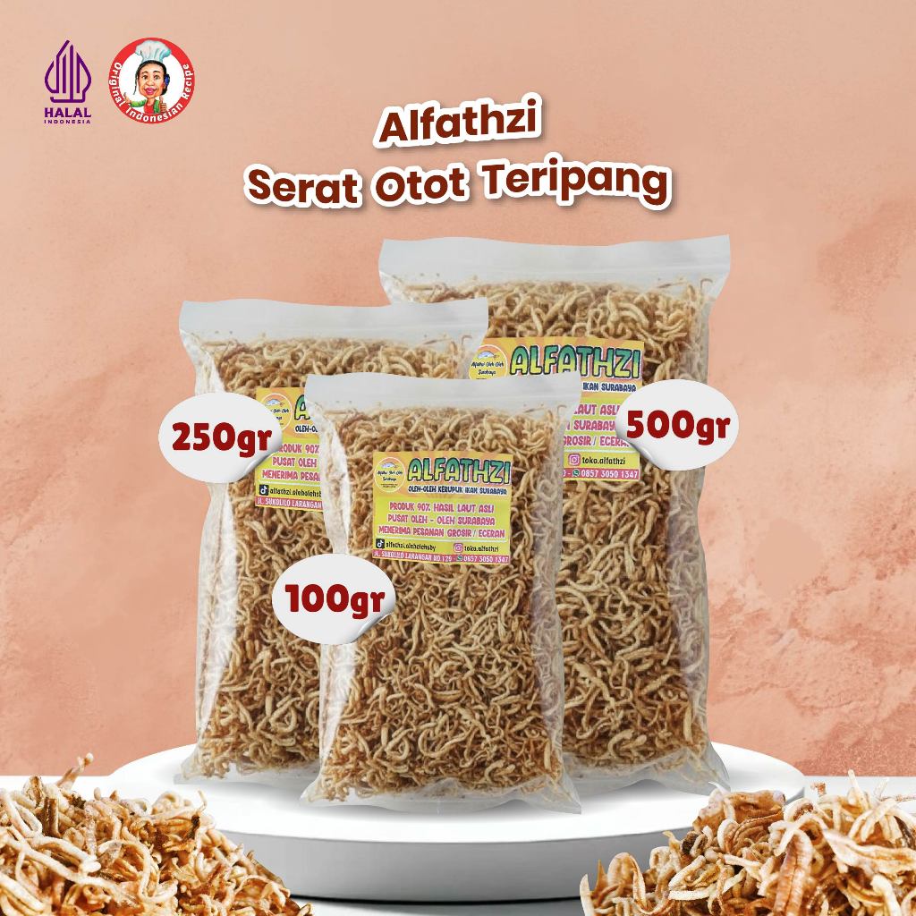 Alfathzi Otot Tripang Kering Cita Rasa Khas Premium Kaya Kolagen dan Nutrisi Olahan Makanan Laut