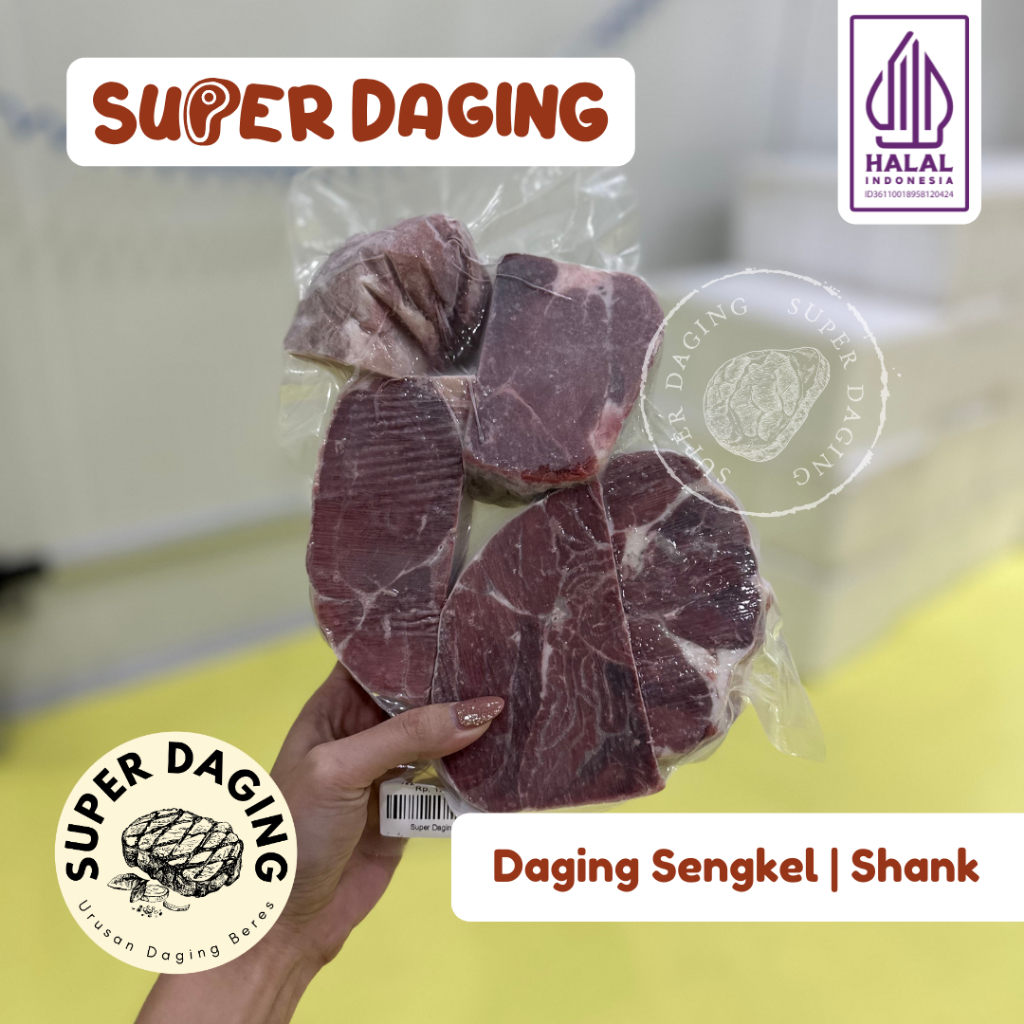 Daging Sapi Sengkel Impor / Beef Shank 1Kg - Super Daging Tangerang
