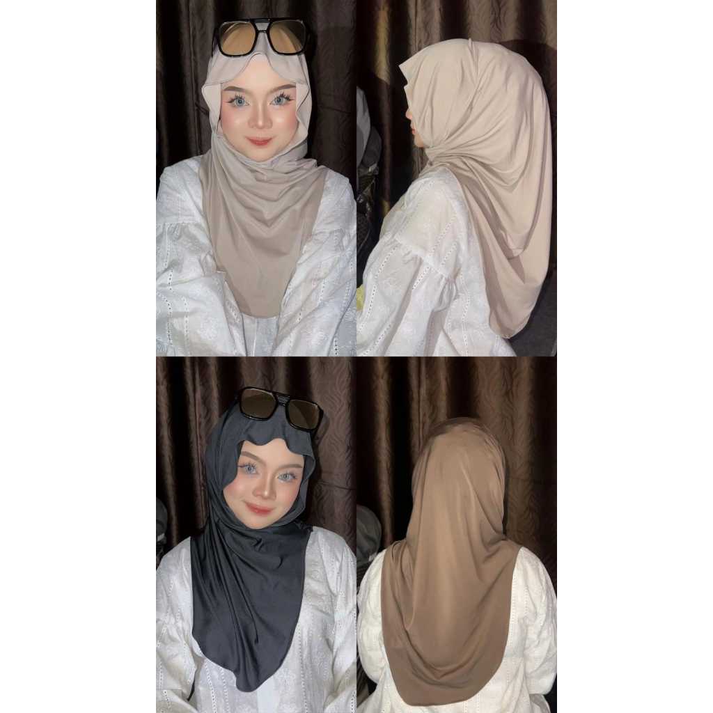 JISOO INNER - HIJAB INSTAN JISOO PLUS INNER SIZE L / HIJAB PASHMINA INNER JISO MELEYOT
