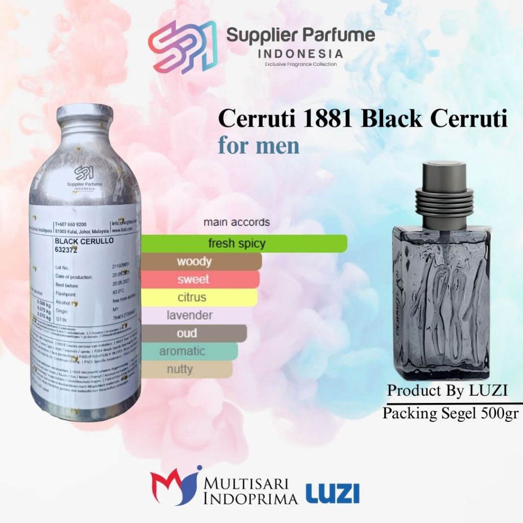 CERUTTI 1881 BLACK By CERUTTY FOR MEN By LUZI Segel 500gr