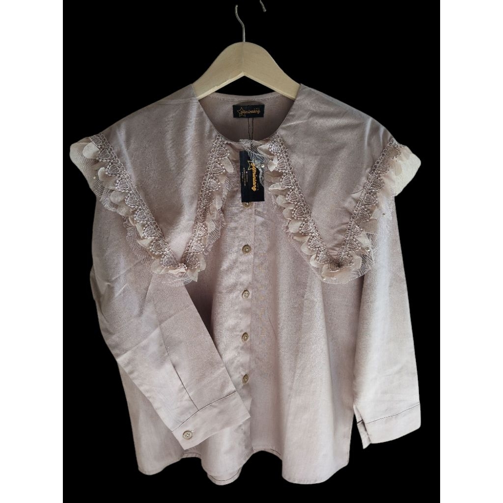 kemeja wanita Thailand/Korea renda renda cantik chic