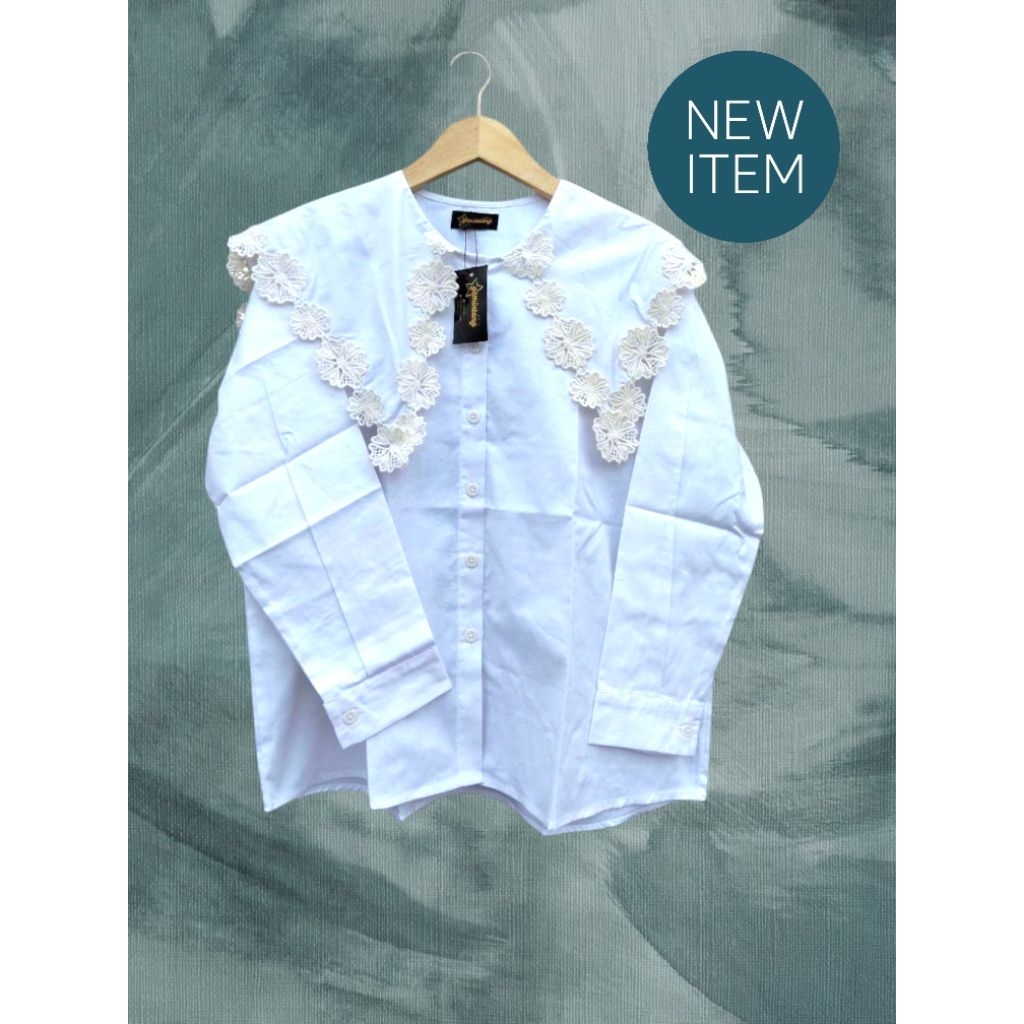 Kemeja wanita Thailand/Korea renda cantik chic