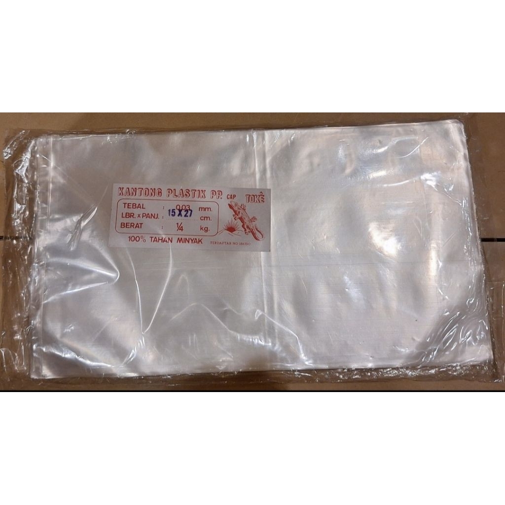 Plastik PP 15 x 27 Cap Toke