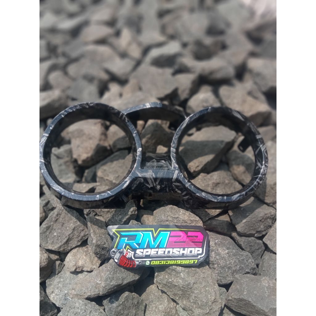 Cover Spidometer atas Vixion Old carbon