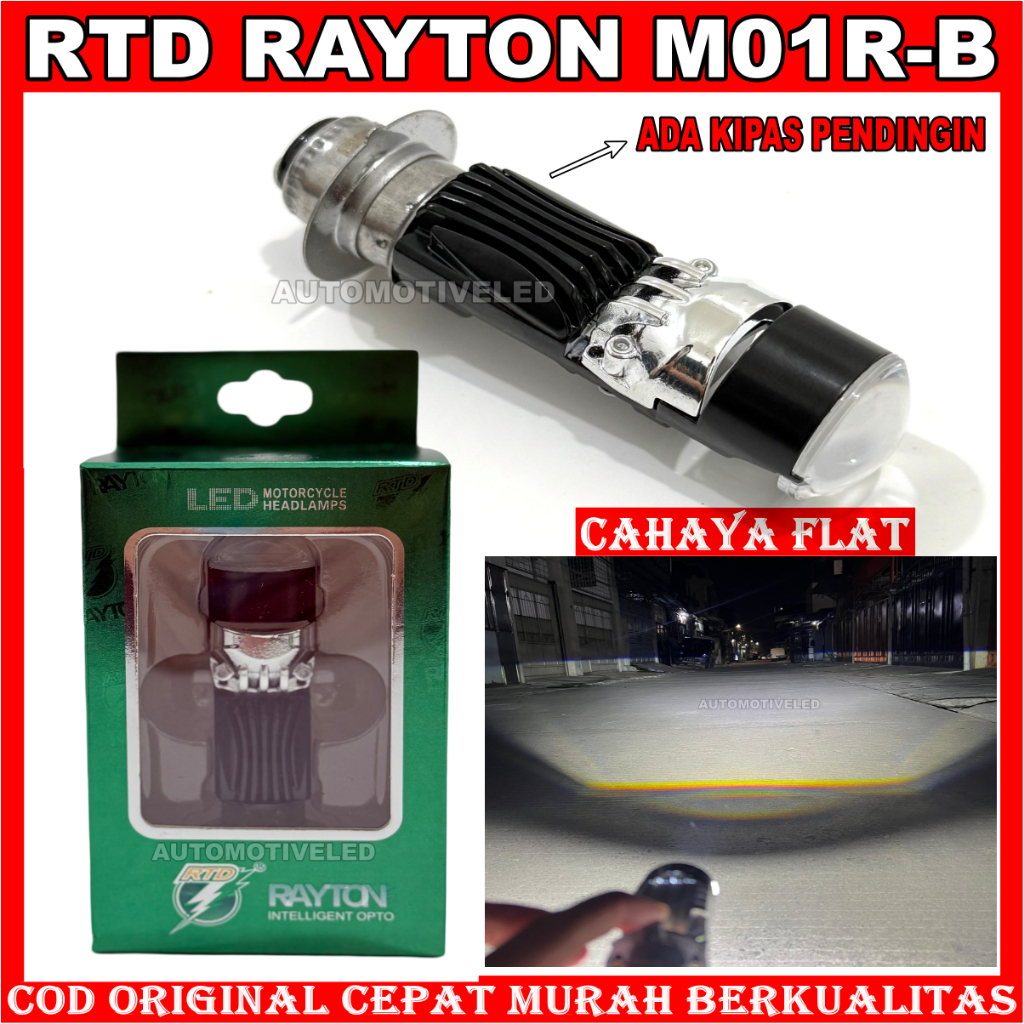 RAYTON RTD LAMPU UTAMA H6 LED MOTOR M01R A DAN M01R B CAHAYA BILED LAMPU MOTOR UNIVERSAL