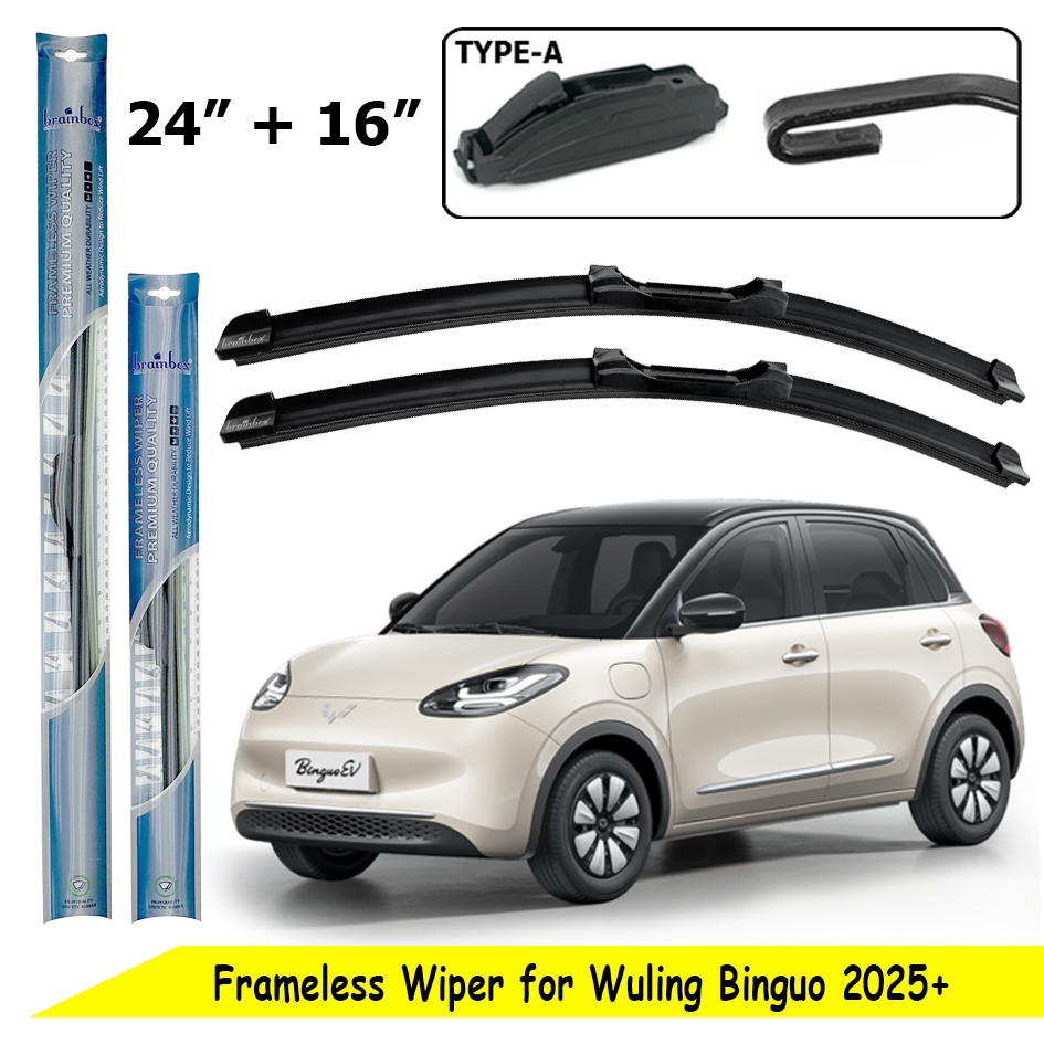 Brainbox Frameless Wiper Wuling Binguo Wiper Blade Kaca Mobil Windshield