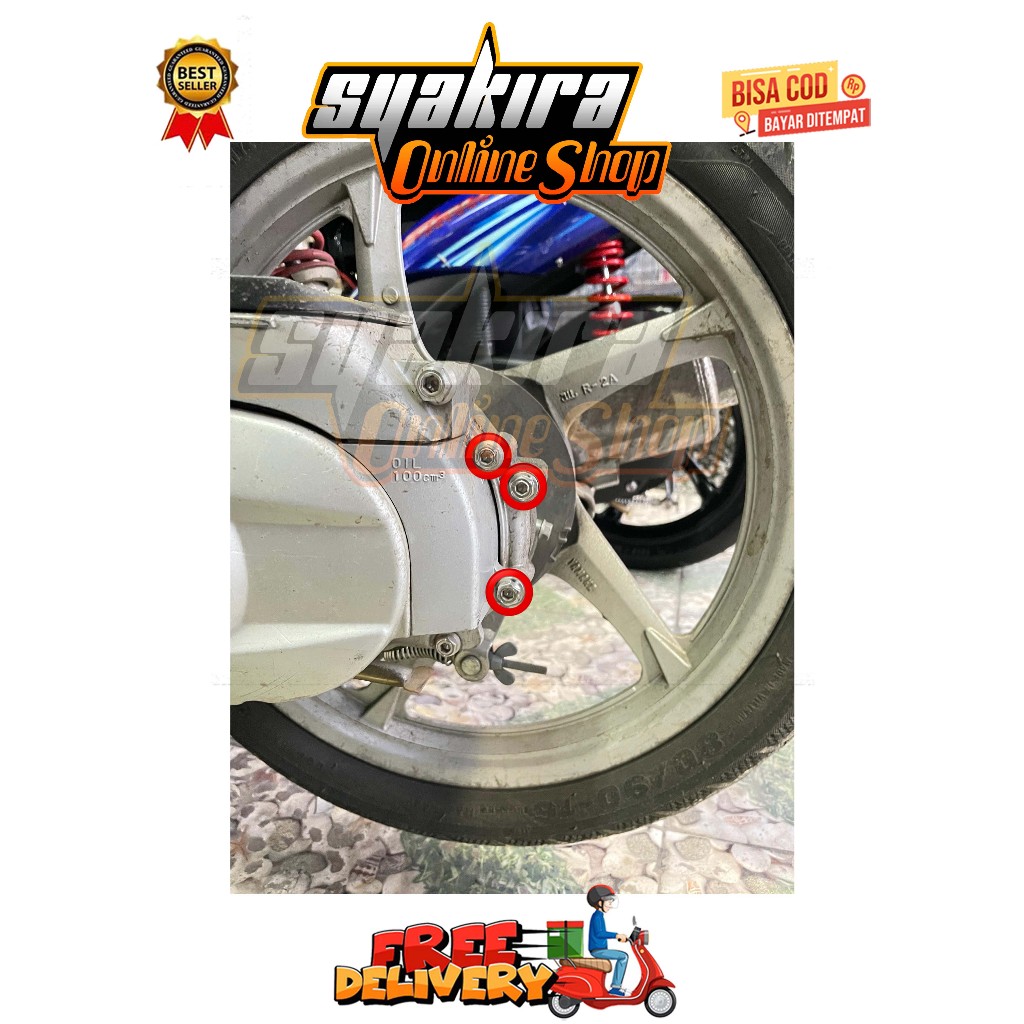 BAUT COVER 100 ML ( 3 BAUT ) YAMAHA NOUVO Z LELE VIETKONG ELEGANCE LX SX KARBU TAHUN 2002 - 2015 OLD