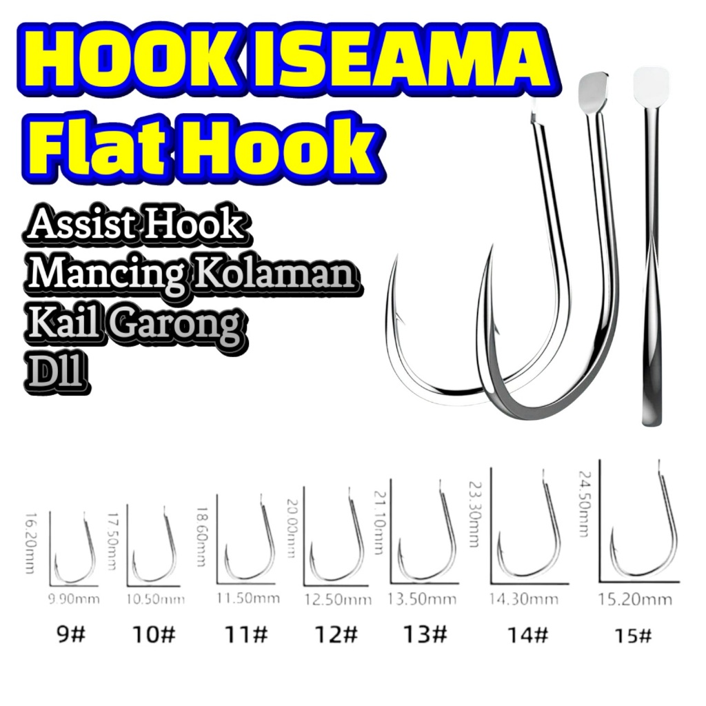 MATA KAIL ISEAMA HOOK  ISEAMA  FLAT HOOK Bukan DAIICHI