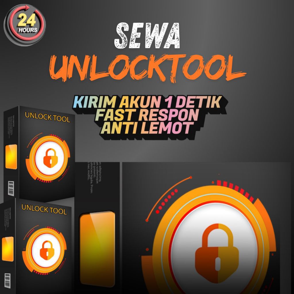 1 Detik Kirim Sewa Unlock Tool Sewa / Sewa Unlocktool / Akun Unlock Tool 6 Jam