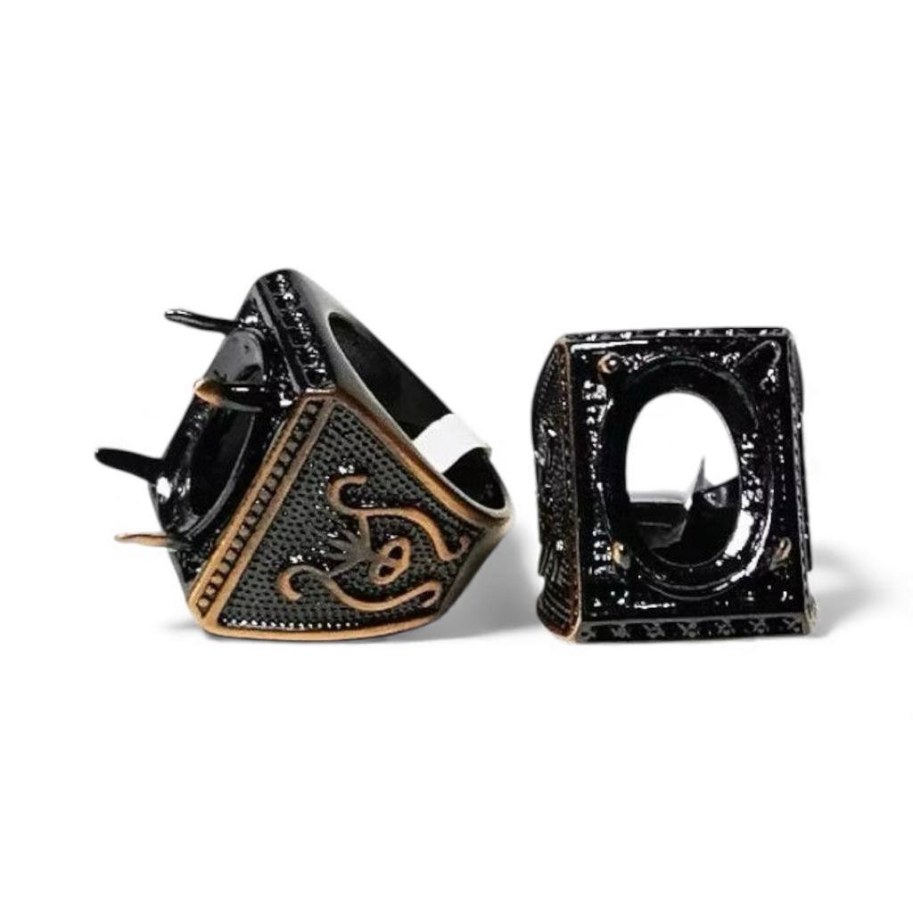 RING EMBAN CANGKANG BAHAN TEMBAGA HITAM ANTI KARAT | RCTG-30