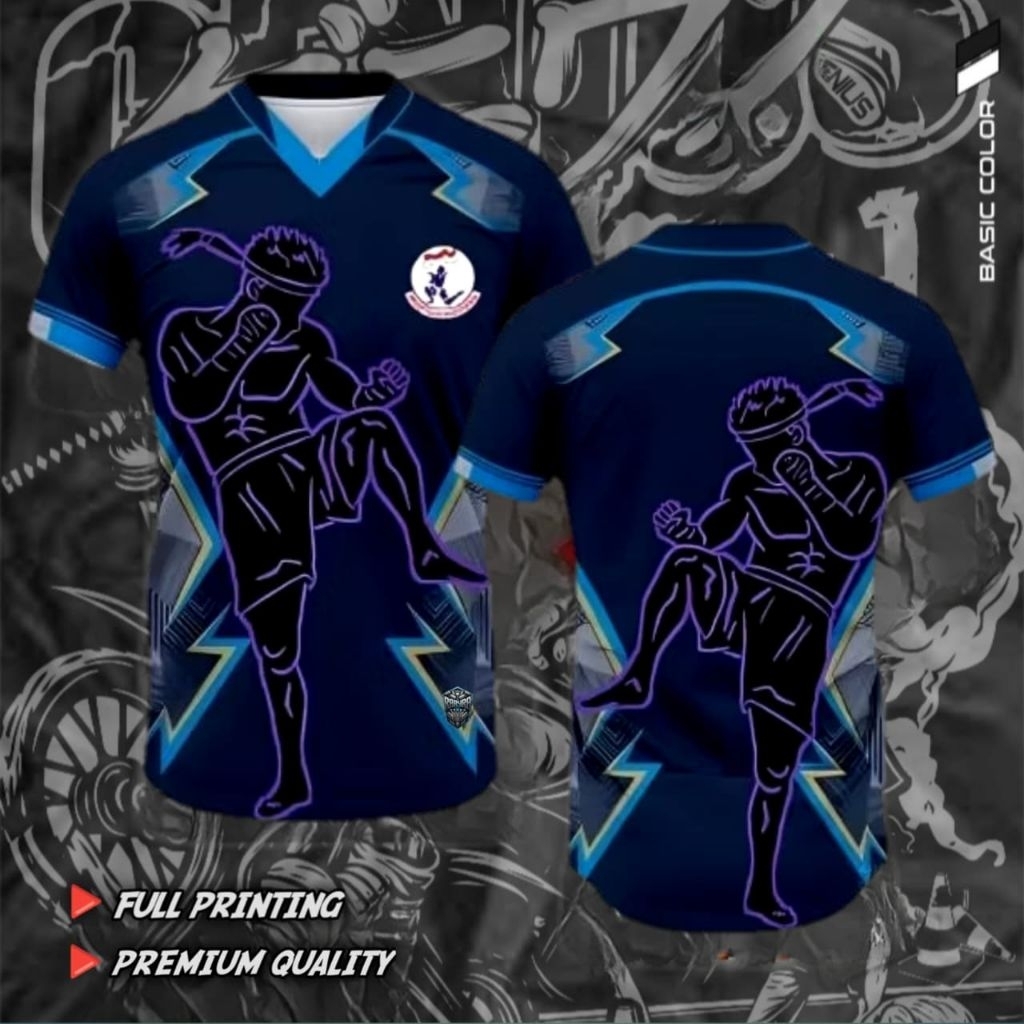 KAOS JERSEY MUAY THAI FULL PRINTING KUALITAS PREMIUM