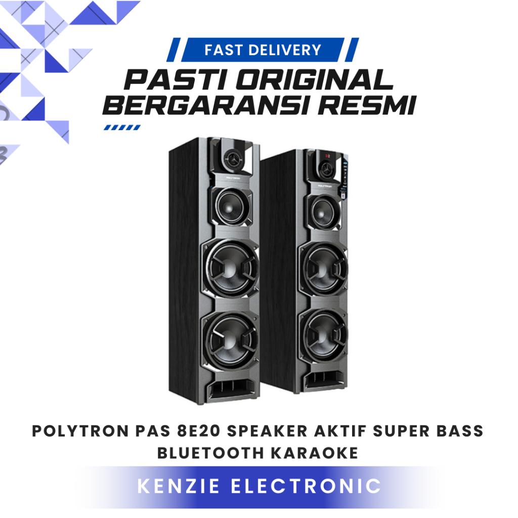 POLYTRON PAS 8E20 Speaker aktif super bass speaker bluetooth speaker karaoke