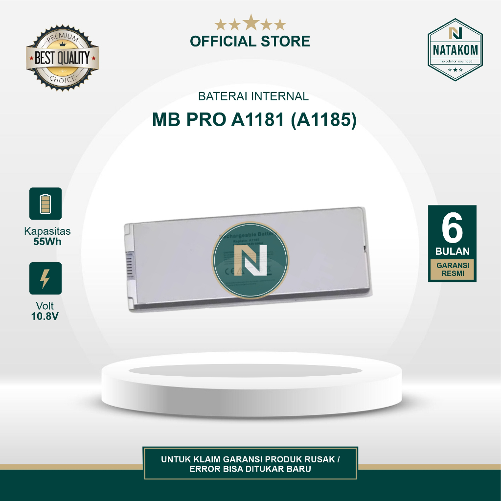 BATERAI MB PRO A1181 A1185