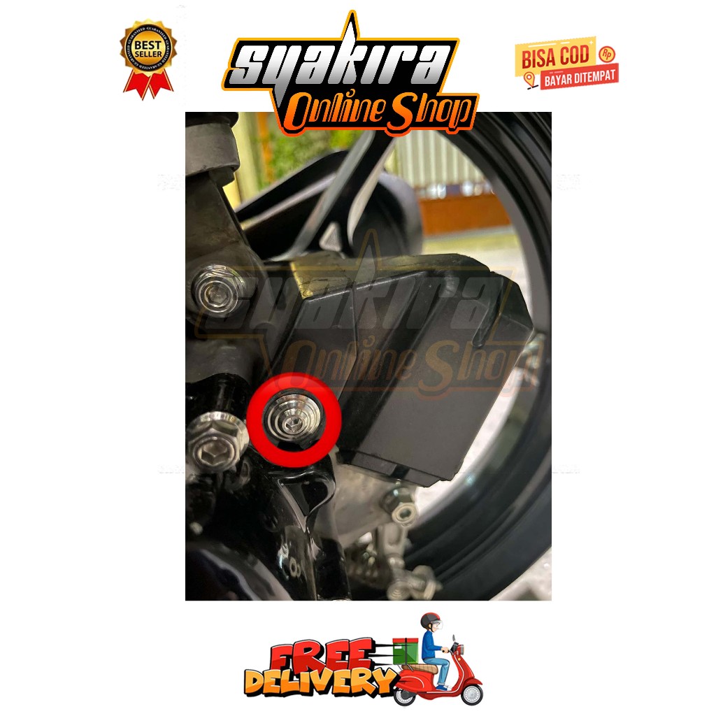 BAUT SENSOR SPIDOMETER BELAKANG ( 1 BAUT ) MODEL SLASH BIG HEAD BEAT ESP NEW SCOOPY ESP NEW STREET T