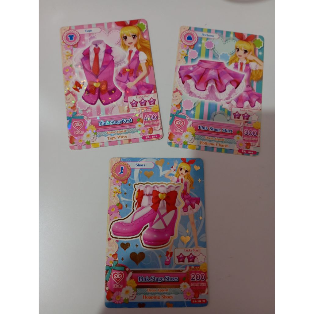 (FULL SET) Kartu AIKATSU Cards Pink Stage Set