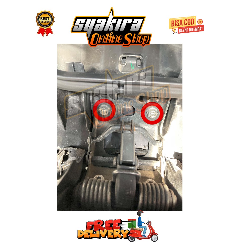 MUR KAITAN JOK ( 2 MUR ) MODEL BOLONG PCX VARIO BEAT DELUXE SCOOPY ADV STYLO GENIO SPACY 110 125 150