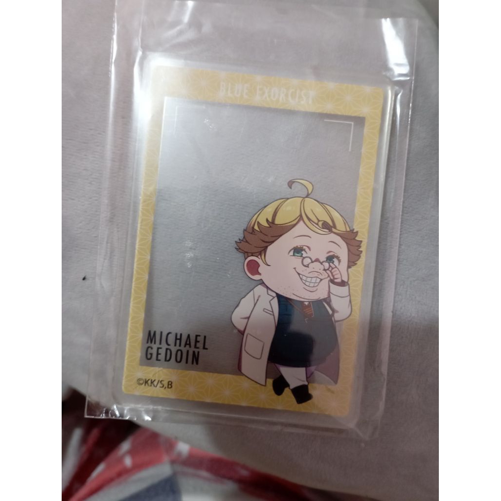 Blue Exorcist Shimane Keimei Society Acrylic Card Gedoin Michael Blue Exorcist