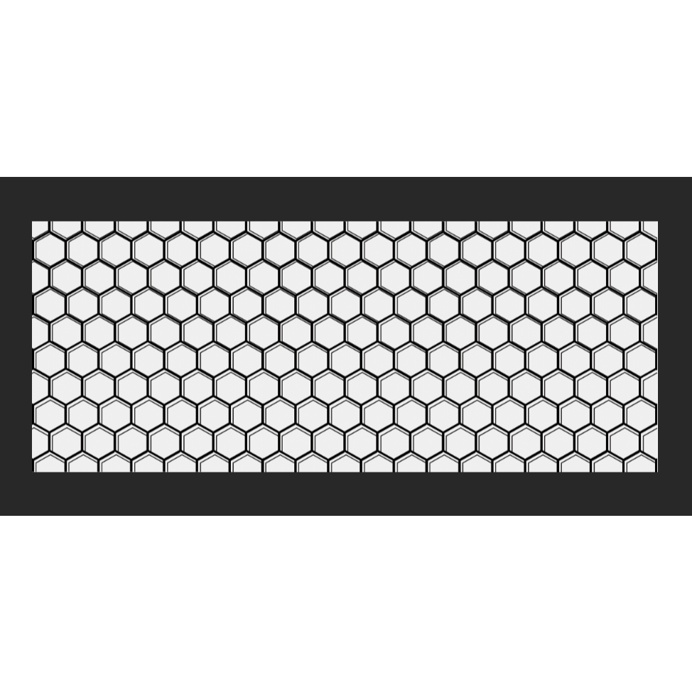 stiker dasar aquarium hexagonal 3D 200x80