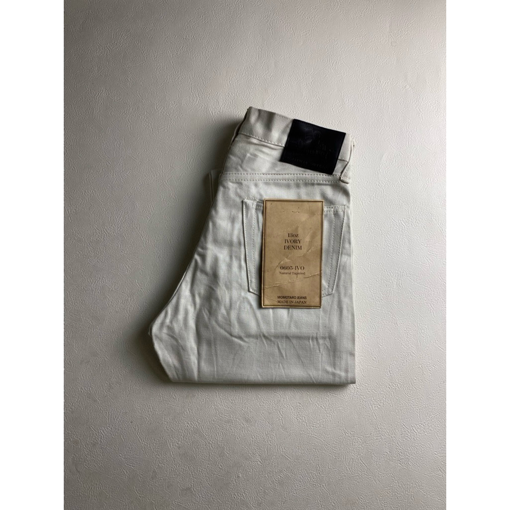 Momotaro 0306-IVO Ivory Denim Tight Tapered