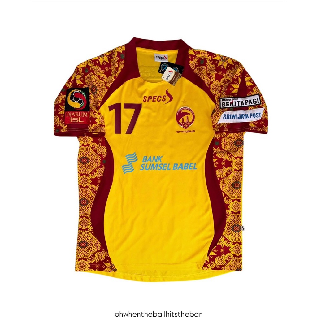 Home Jersey Original Specs Sriwijaya FC Juara ISL 2011/2012