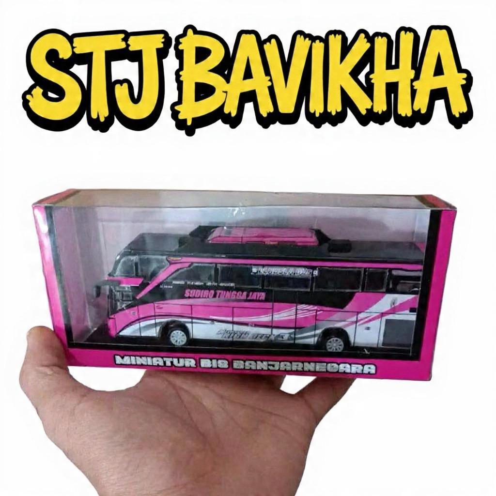 Miniatur Bis STJ Bhavika Skala 1 : 64 ( Seukuran Hot Wheels )