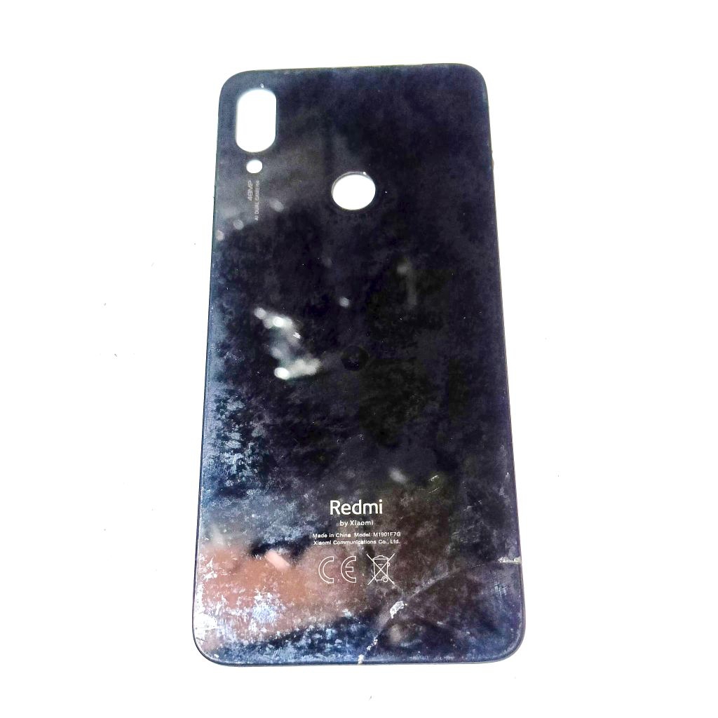 BACKDOOR TUTUP COVER CASING BELAKANG REDMI NOTE 7 ORIGINAL COPOTAN MINUS RETAK