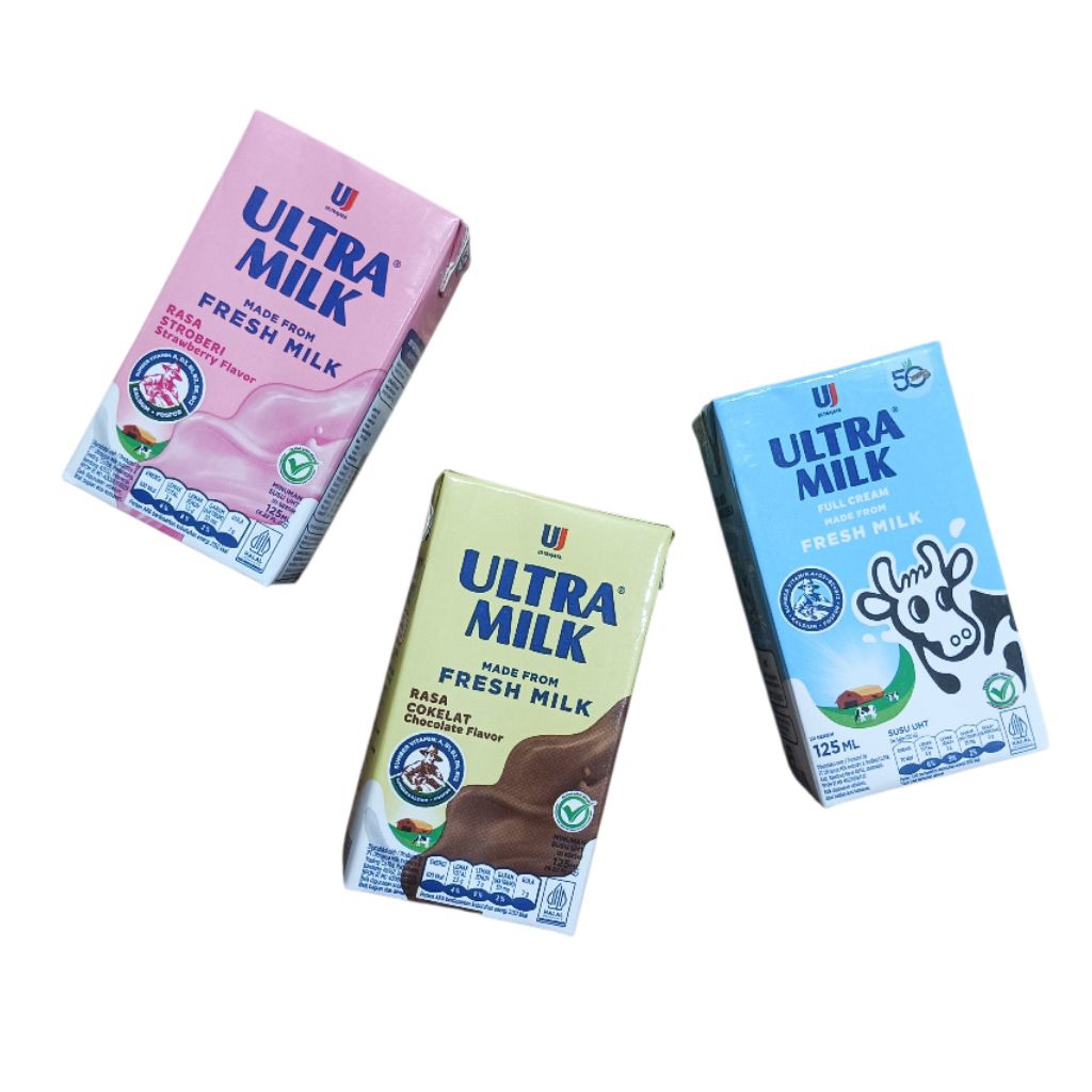 Ultra Milk Susu UHT 125ml 1 Dus Isi 40pcs | ULTRA MILK SUSU UHT 125ML 1 DUS ISI 40PCS