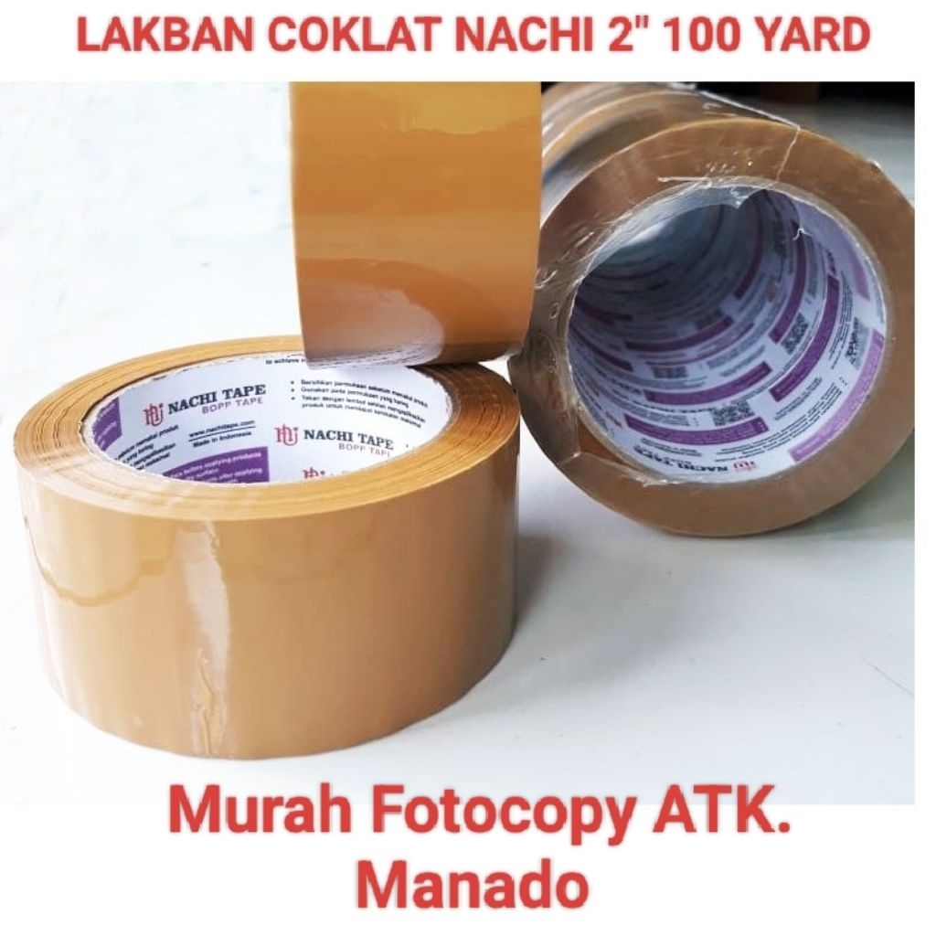 LAKBAN COKLAT NACHI 2" 100 YARD