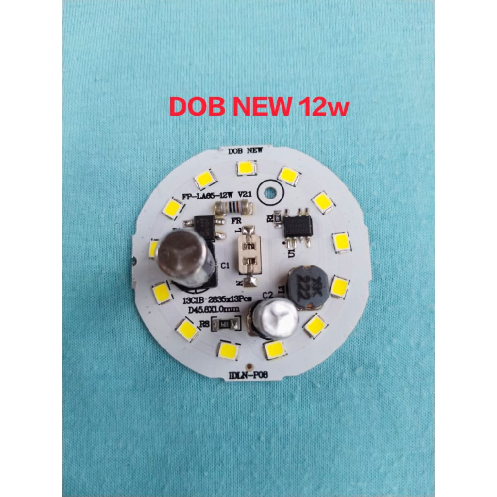 pcb led ac DOB NEW 12w nyala putih terang berkualitas tinggi