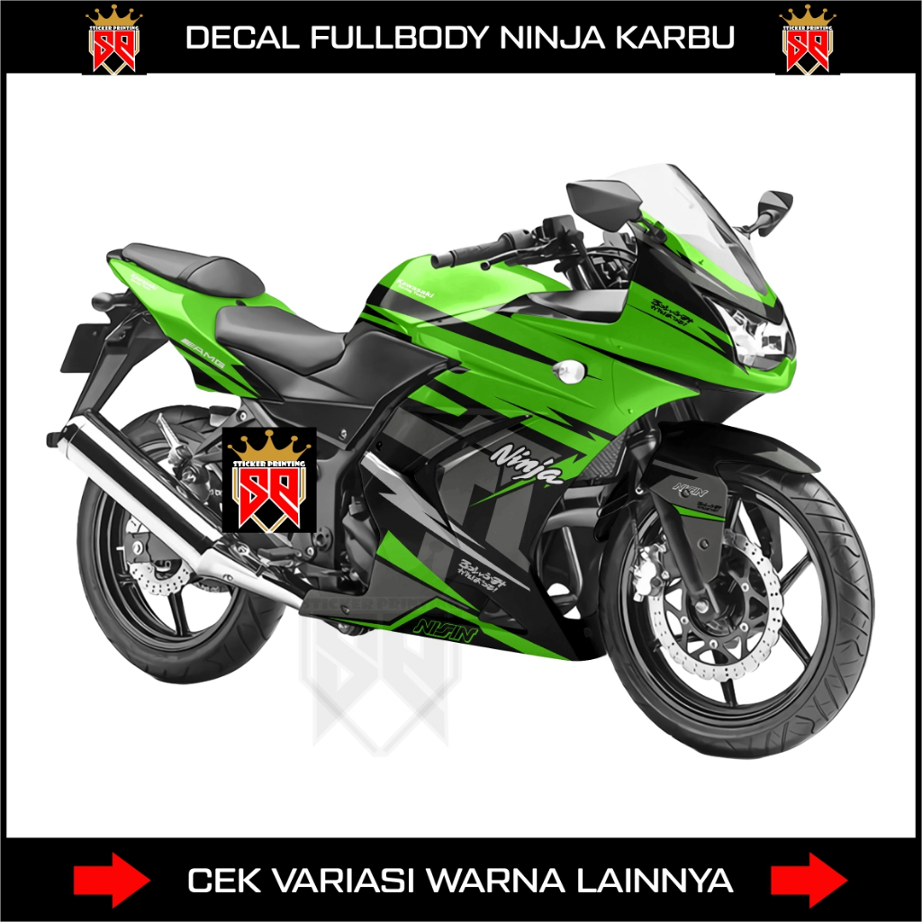 DECAL STICKER NINJA 250 KARBU FULLBODY / NINJA KARBU 250R