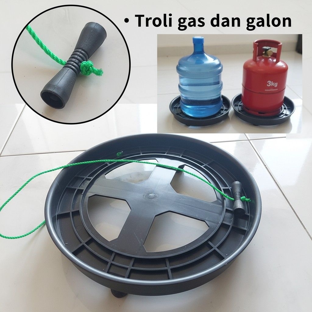 troli tabung gas dan galon