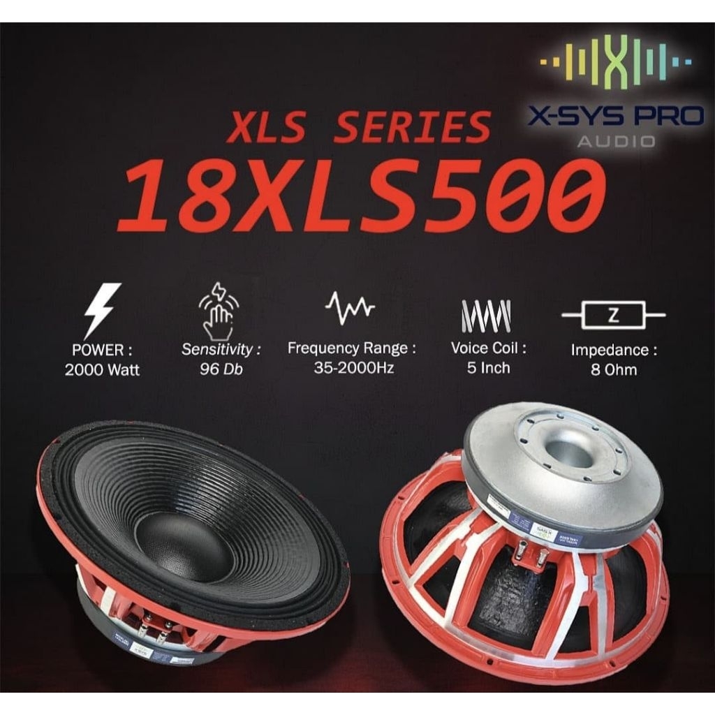 speaker X-SYS 18XLS500 voice coil 5inch