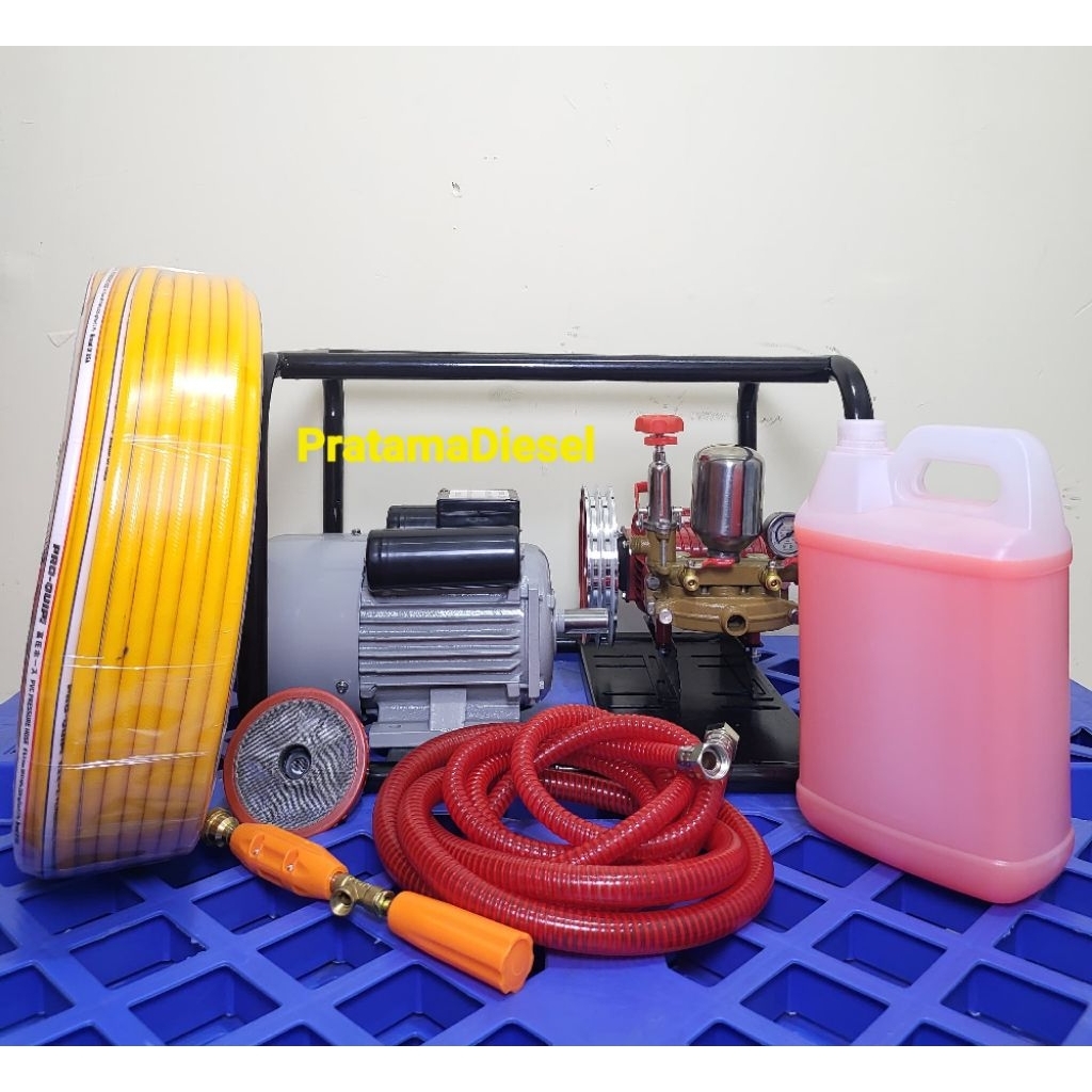 Steam Dinamo Listrik Cuci Motor Selang 100&50Meter