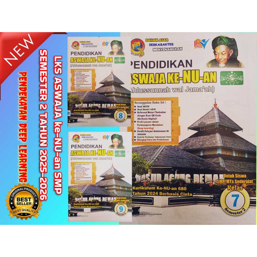 LKS ASWAJA KE-NU-AN SMP/ MTS KELAS 7 8 9 SEMESTER 2 | QUANTUM