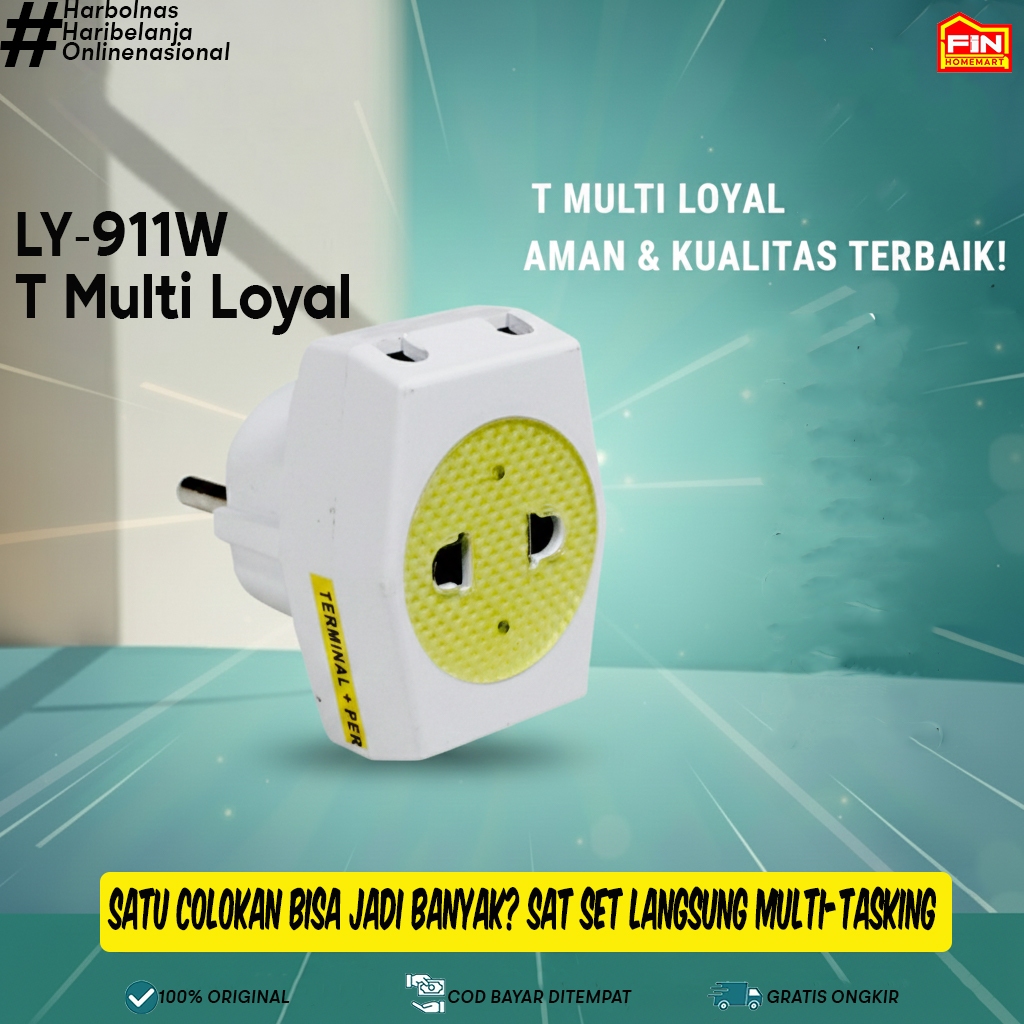 Stop Kontak T Multi Loyal LY-911 W