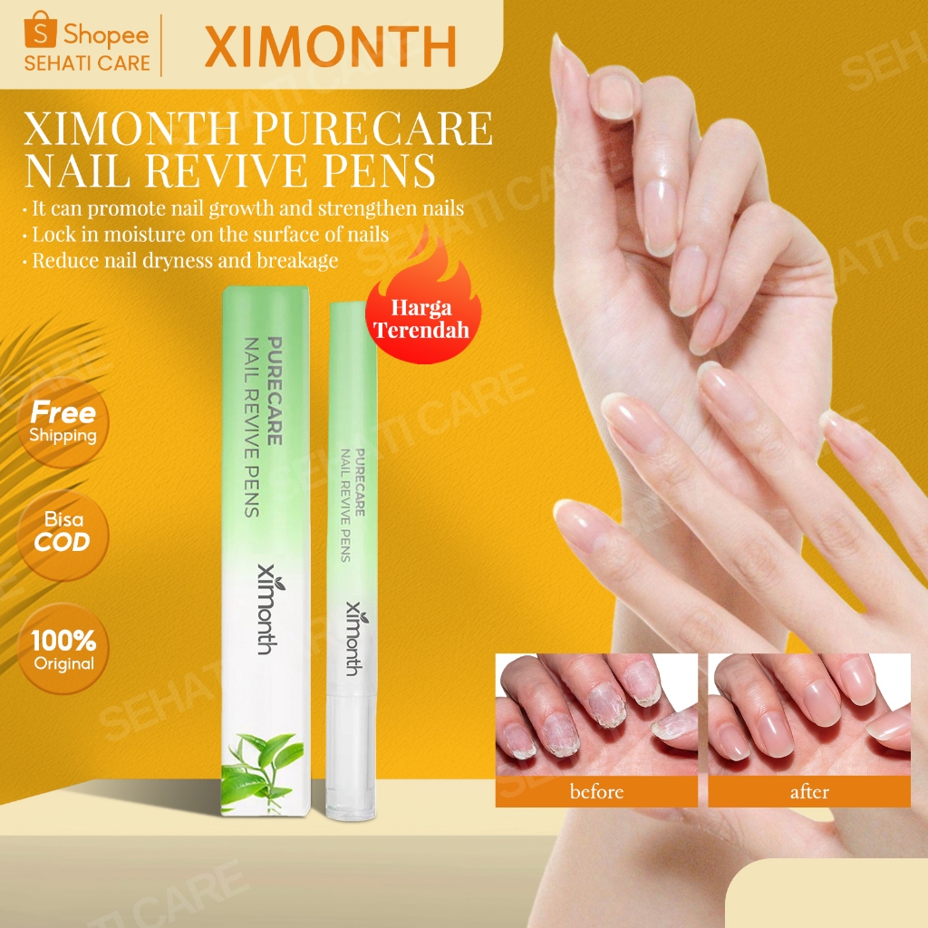 Ximonth Purecare Nail Revive Pens 1pc Nail Repair Essence Serum Memperbaiki Kuku Kaki Yang Tumbuh Ke
