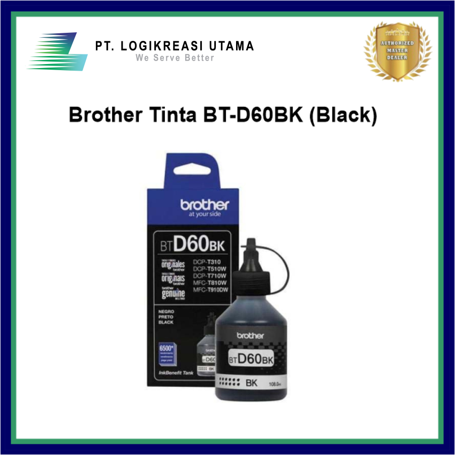 Brother INK Bottle BT-D60BK - Tinta Printer Hitam