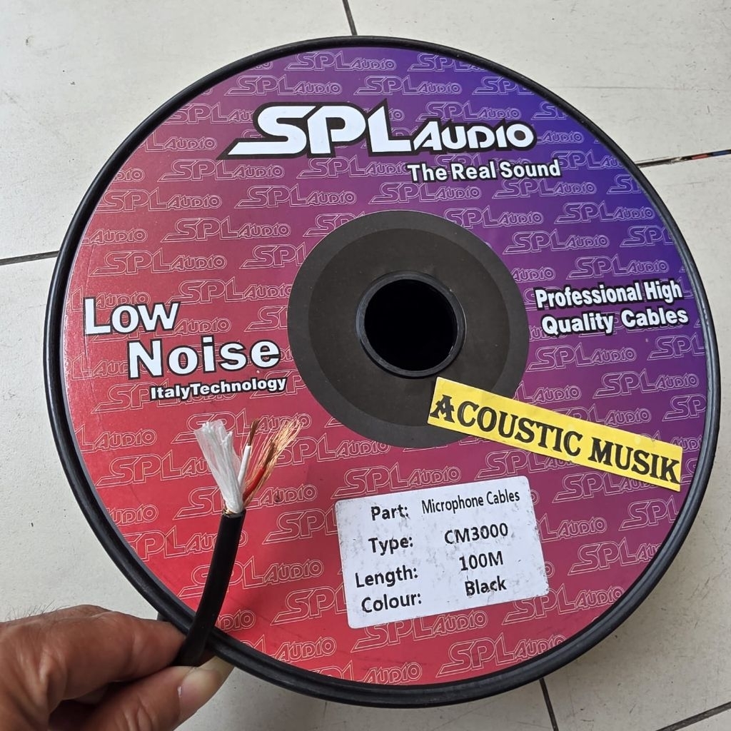KABEL MICROPHONE SPL AUDIO CM3000 ISI 3 SERABUT TEMBAGA 100 METER CM 3000