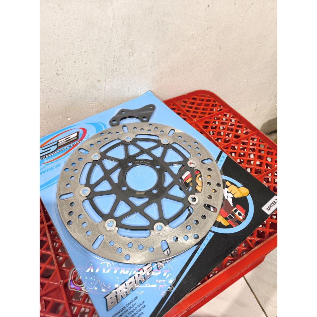 DISC BRAKE PIRINGAN CAKRAM LUBANG BAUT 4 JUPITER Z FIZ R VEGA R JUPITER MX 300MM COPY BREMBO