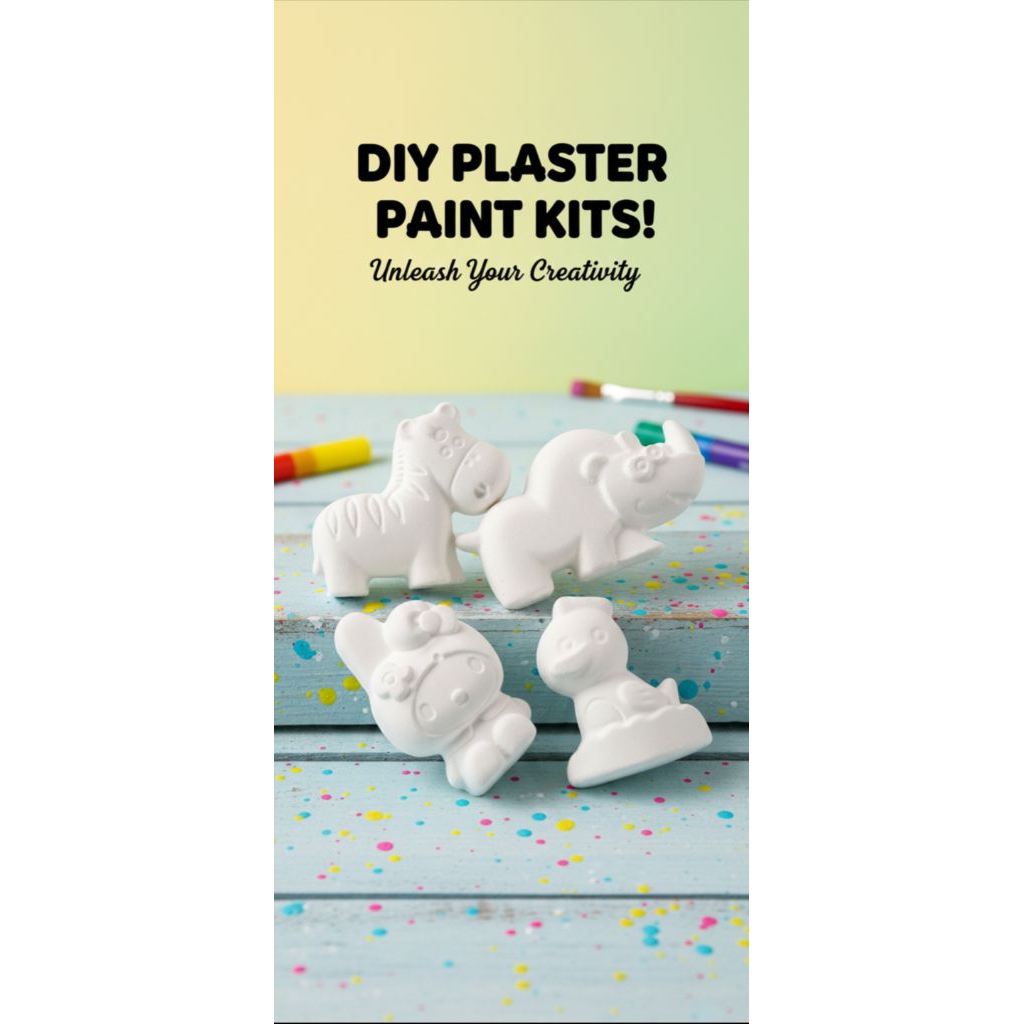 1000 an paket mewarnai gypsum sudah lengkap dengan cat