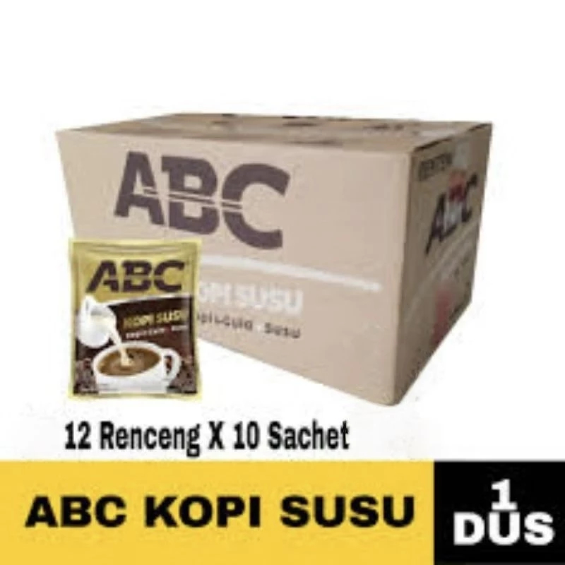 Kopi TOP ABC Plus ABC Susu (1dus) Kopi Hitam