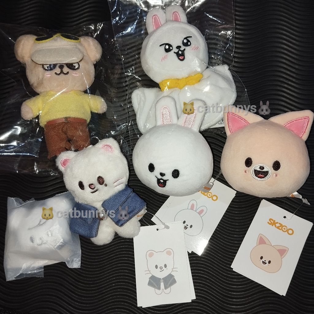 [Baca Deskripsi] stray kids skzoo leebit jiniret puppym foxiny 10cm stress ball bagcharm keyring jap