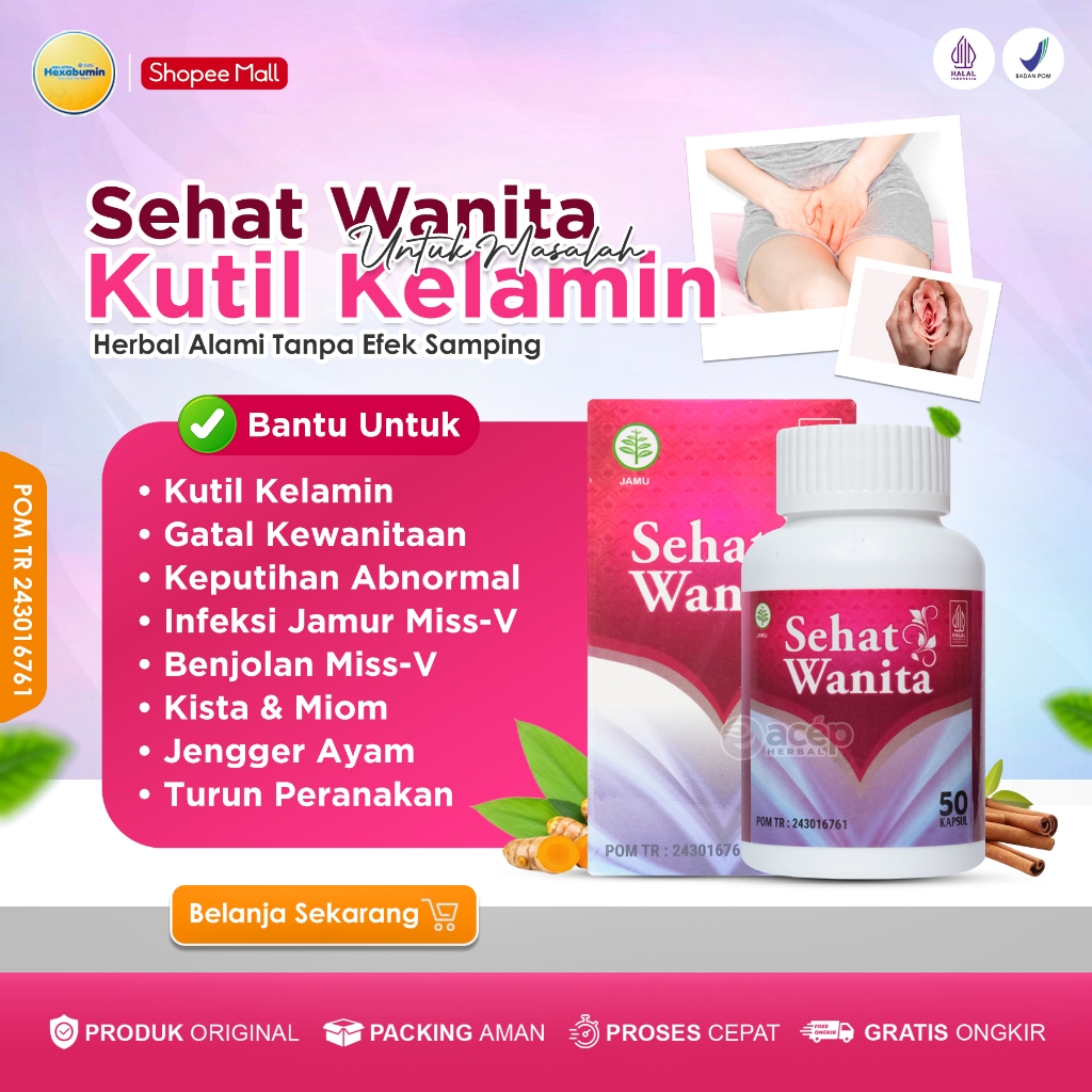 Obat Kutil Kelamin Miss V Perontok Penghilang Kutil Kelamin Wanita HPV Jengger Ayam Herbal Sehat Wan