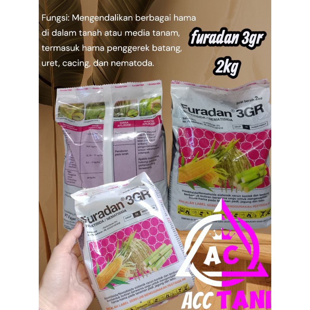 ORIGINAL FURADAN 3GR KEMASAN 2KG
