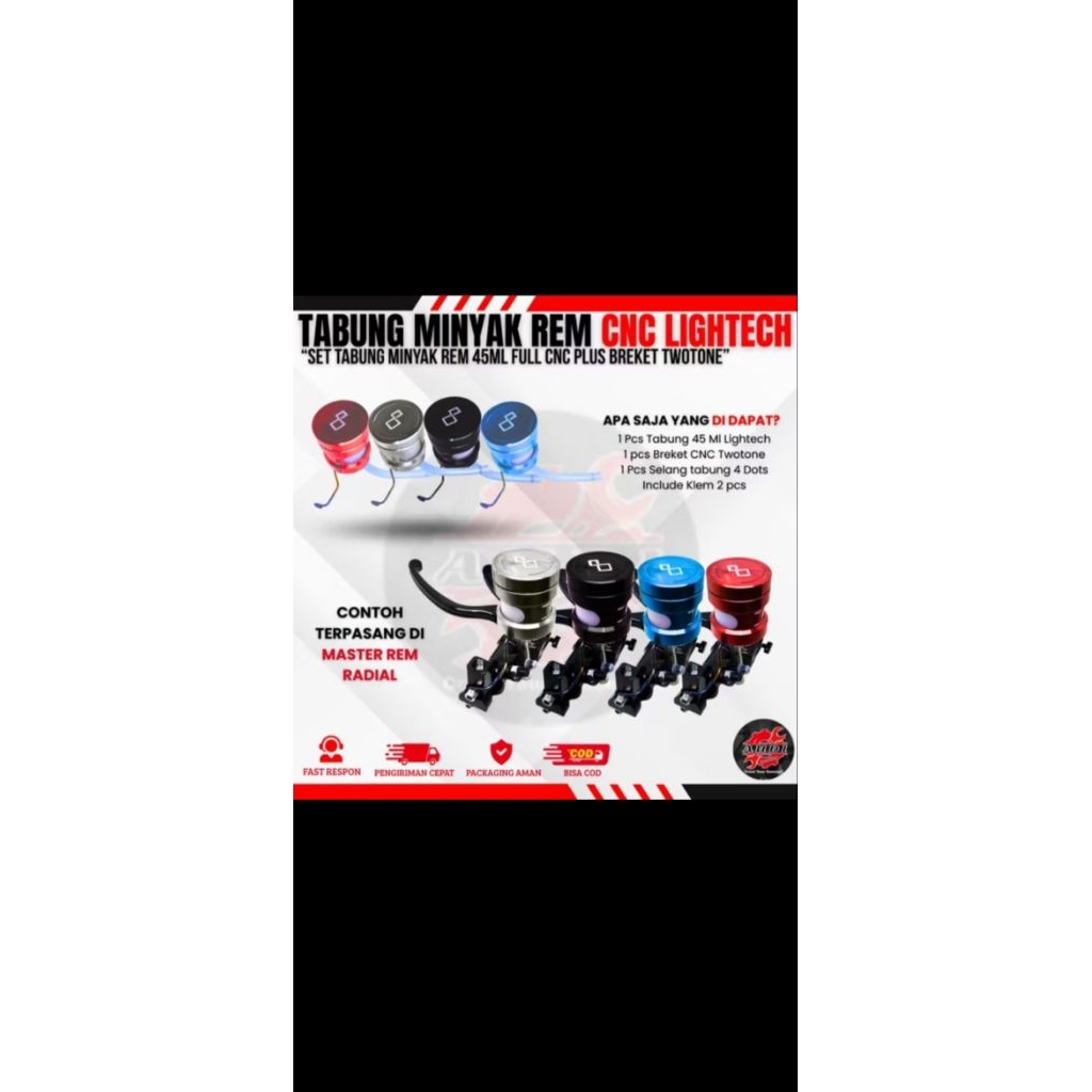 TABUNG MIYAK REM LIGHTRCH TABUNG BIG CNC TABUNG MIYAK REM WADAH MIYAK REM