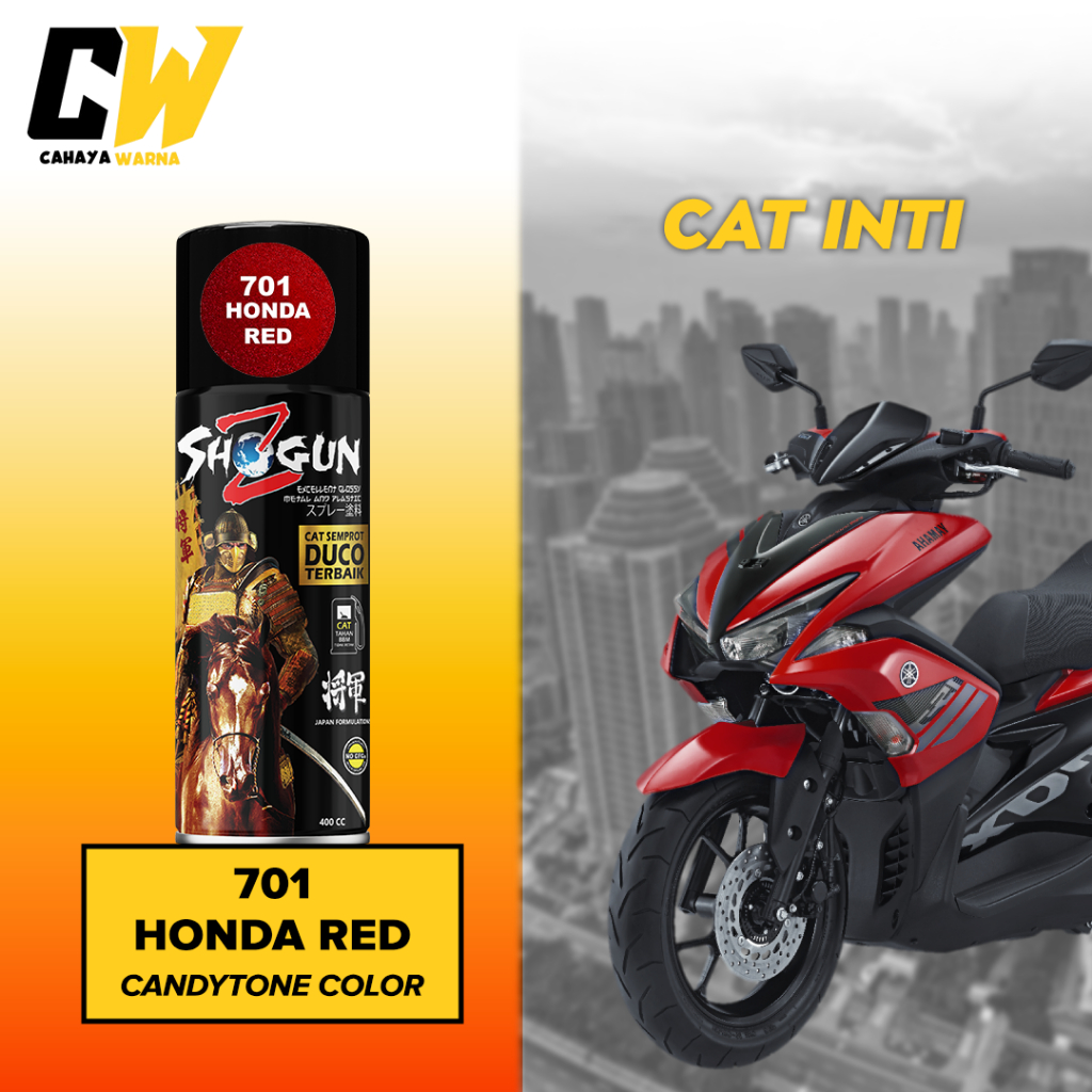 Cat Pilox Merah Red Candy Tone Shogun Z Paint Honda Red 701