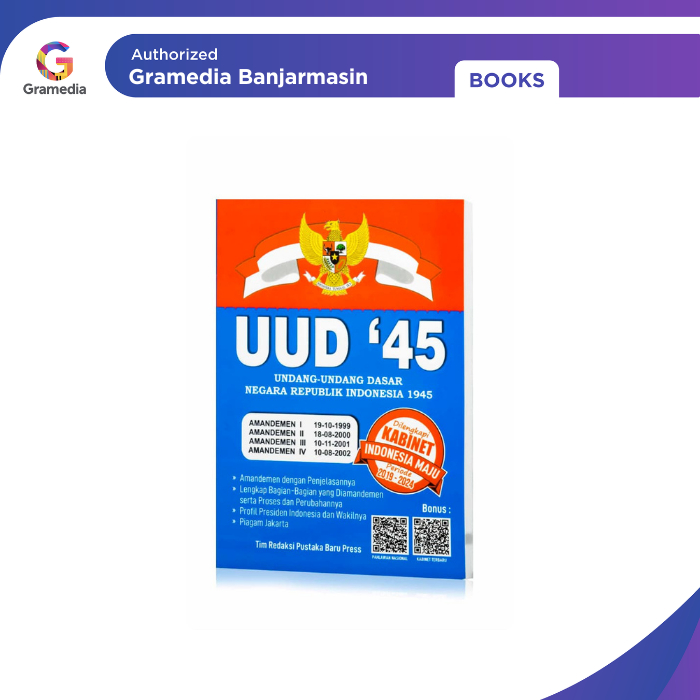Gramedia Banjarmasin - UUD 45 Besar UUD Negara RI 1945 Besar + Amandemen